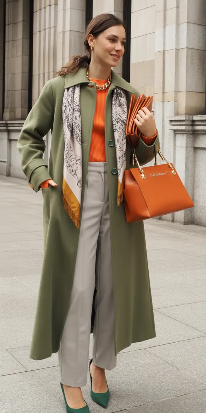 Capsule Wardrobe for Fall 2025+Olive & Burnt Orange Harmony
