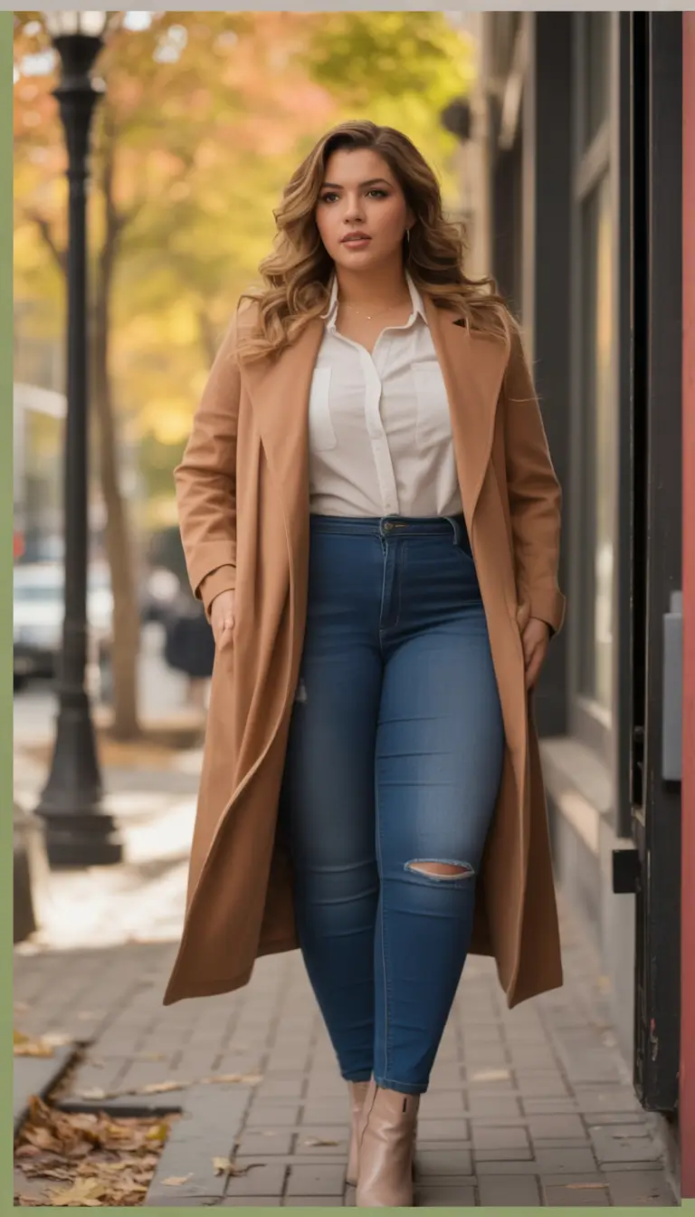 fall plus size outfits Clean Lines & Sidewalk Strides