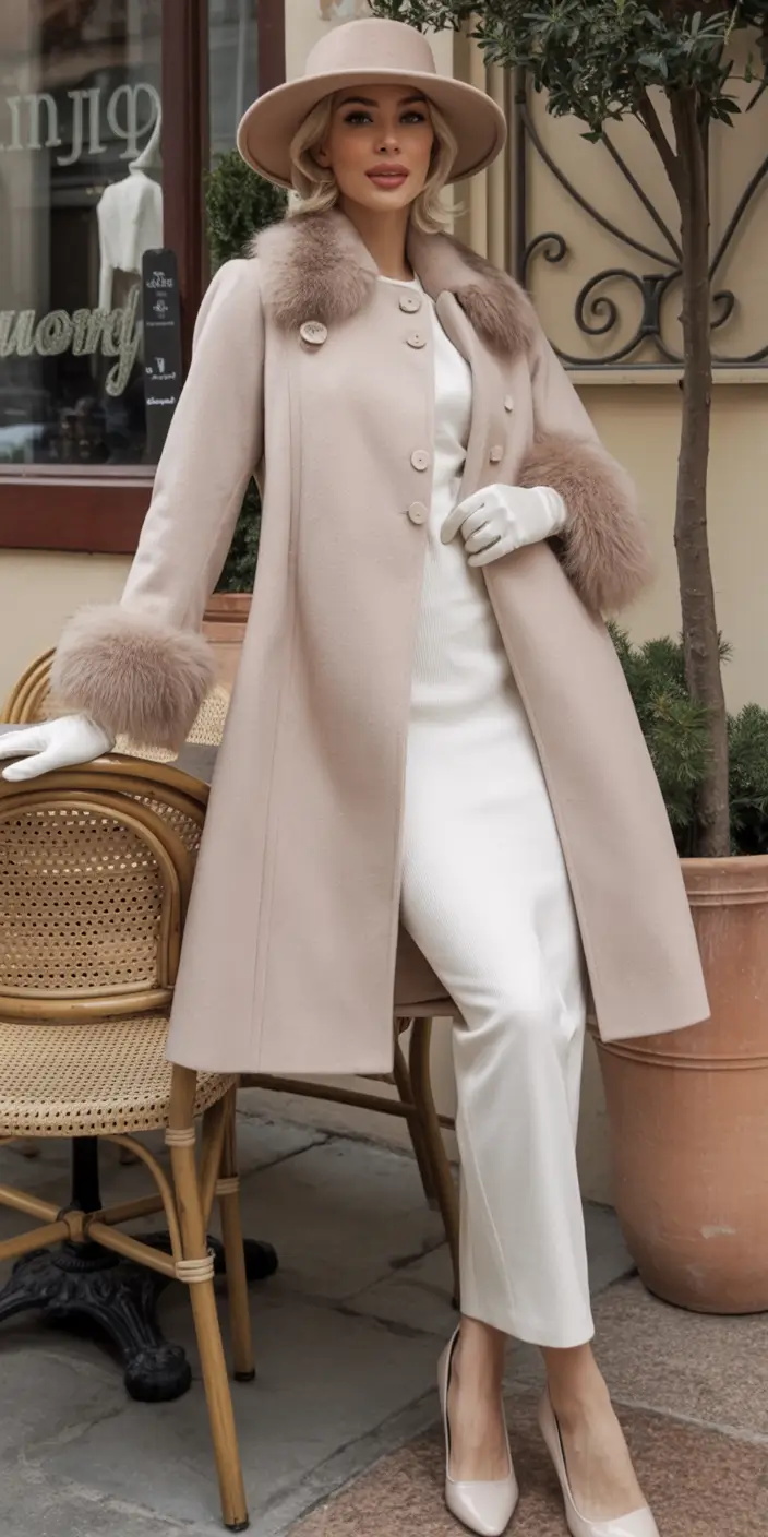 cute fall outfits for women Old Hollywood in Winter Whites
