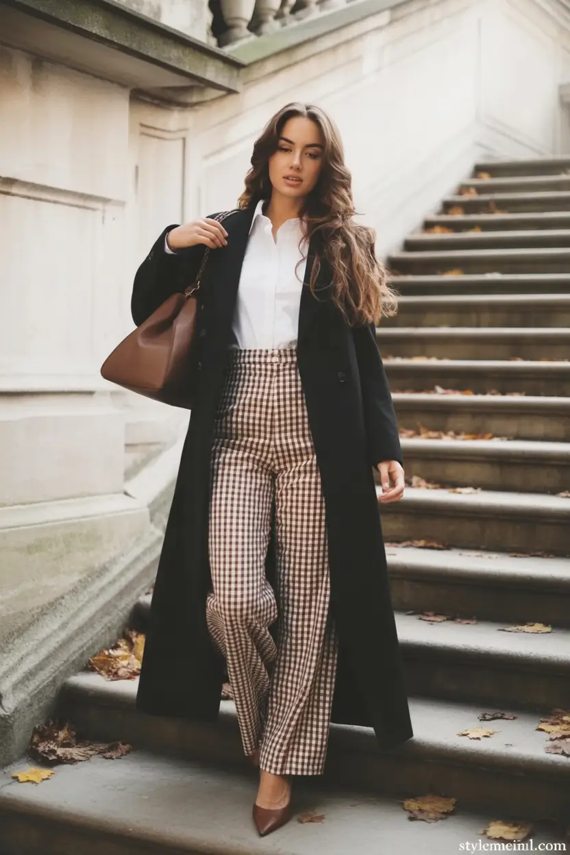 cute fall outfits for women Tailored Elegance with a Touch of Vintage
