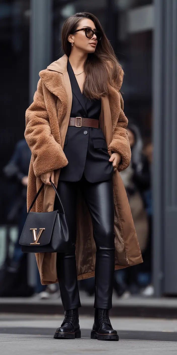 cute fall outfits for women City Sleek with a Textural Twist