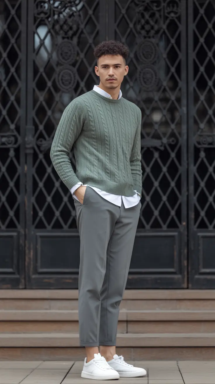 fall business casual outfits for men Effortless Layers with a Twist