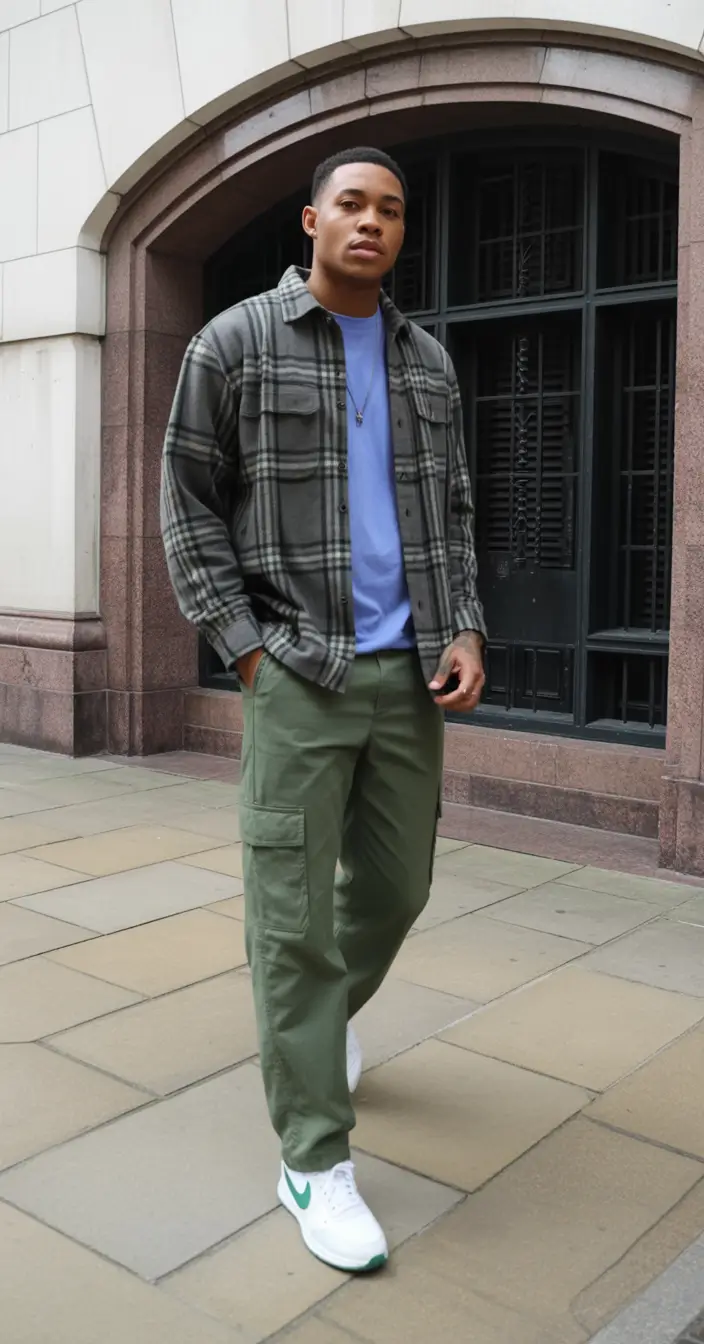 fall business casual outfits for men Street-Style Cargo Crossover