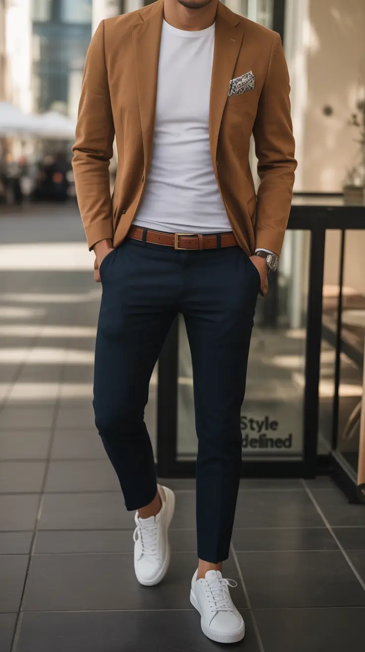 fall business casual outfits for men Tailored & Trendy with a Touch of Warmth