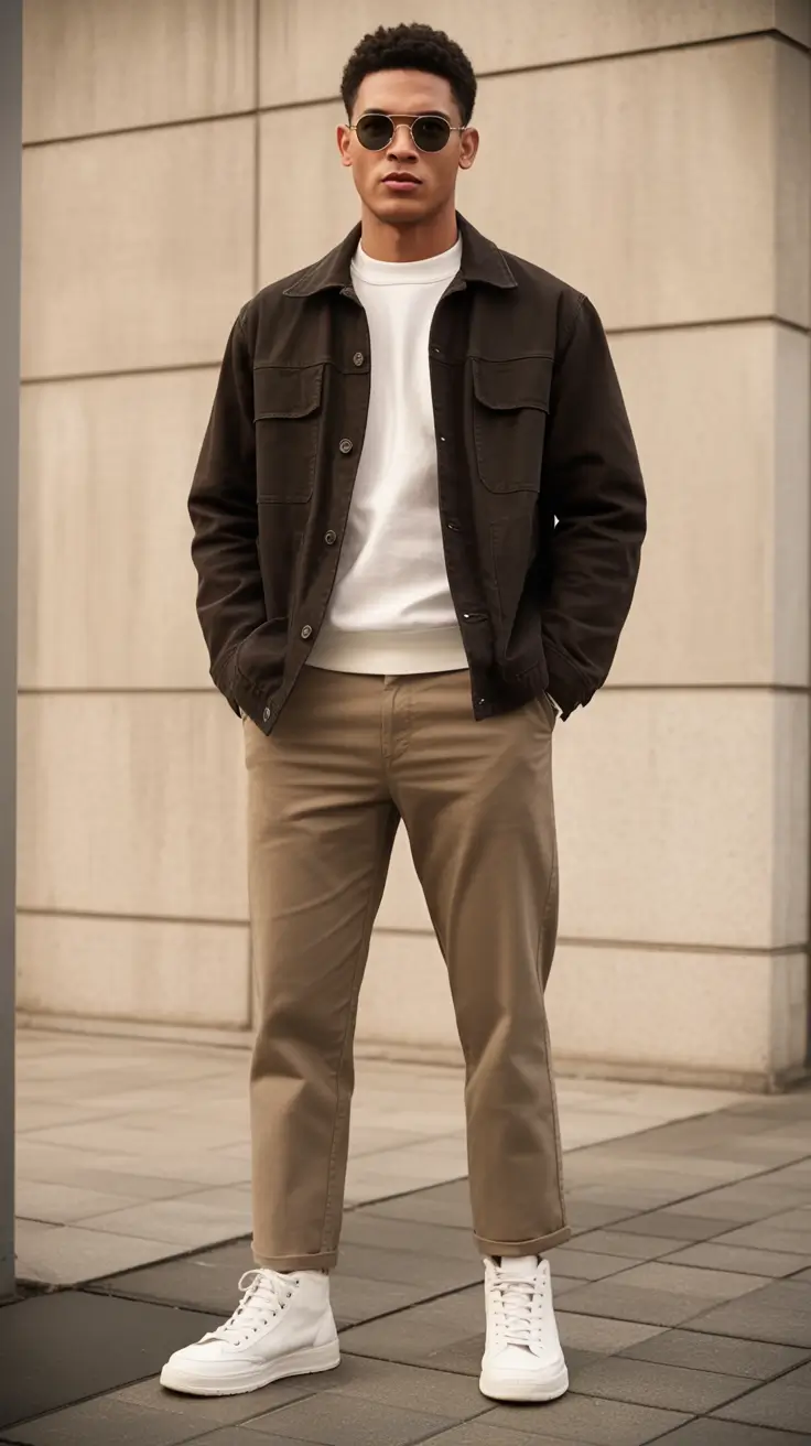 fall business casual outfits for men Muted Neutrals for Maximum Versatility