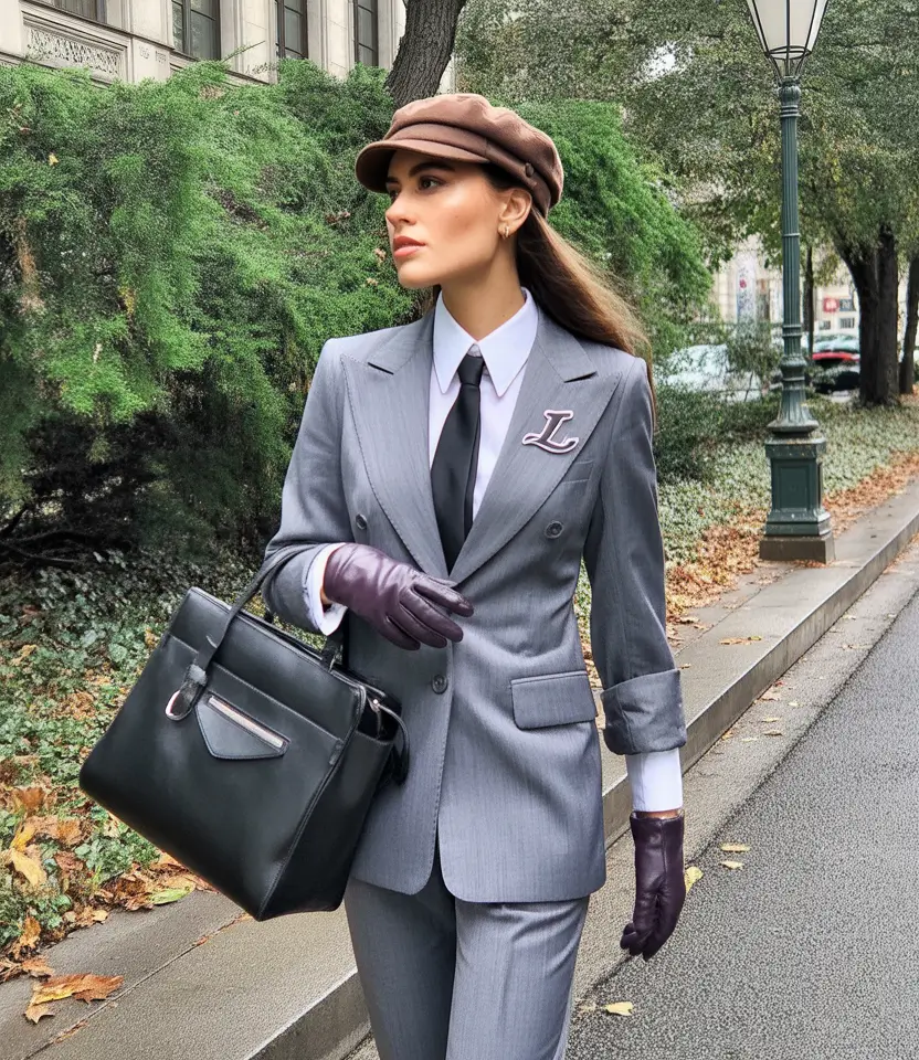 fall fashion inspo for women Tailored Authority with a Parisian Wink