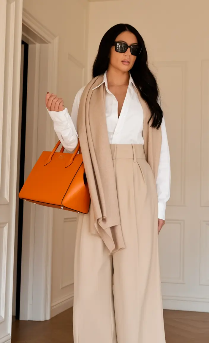 fall outfits for women over 30 Beige on Beige, But Make It Business-Luxe