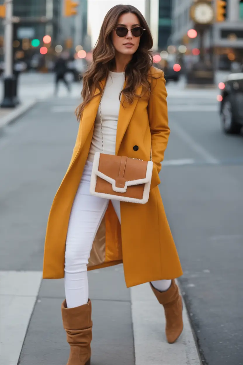 fall outfits for women over 30 Golden Hour in the City