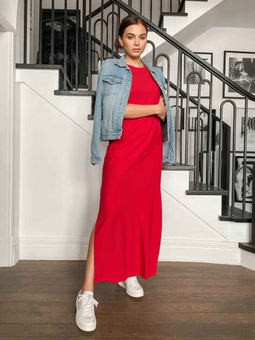 summer to fall transition outfits Classic Cool With a Denim Touch