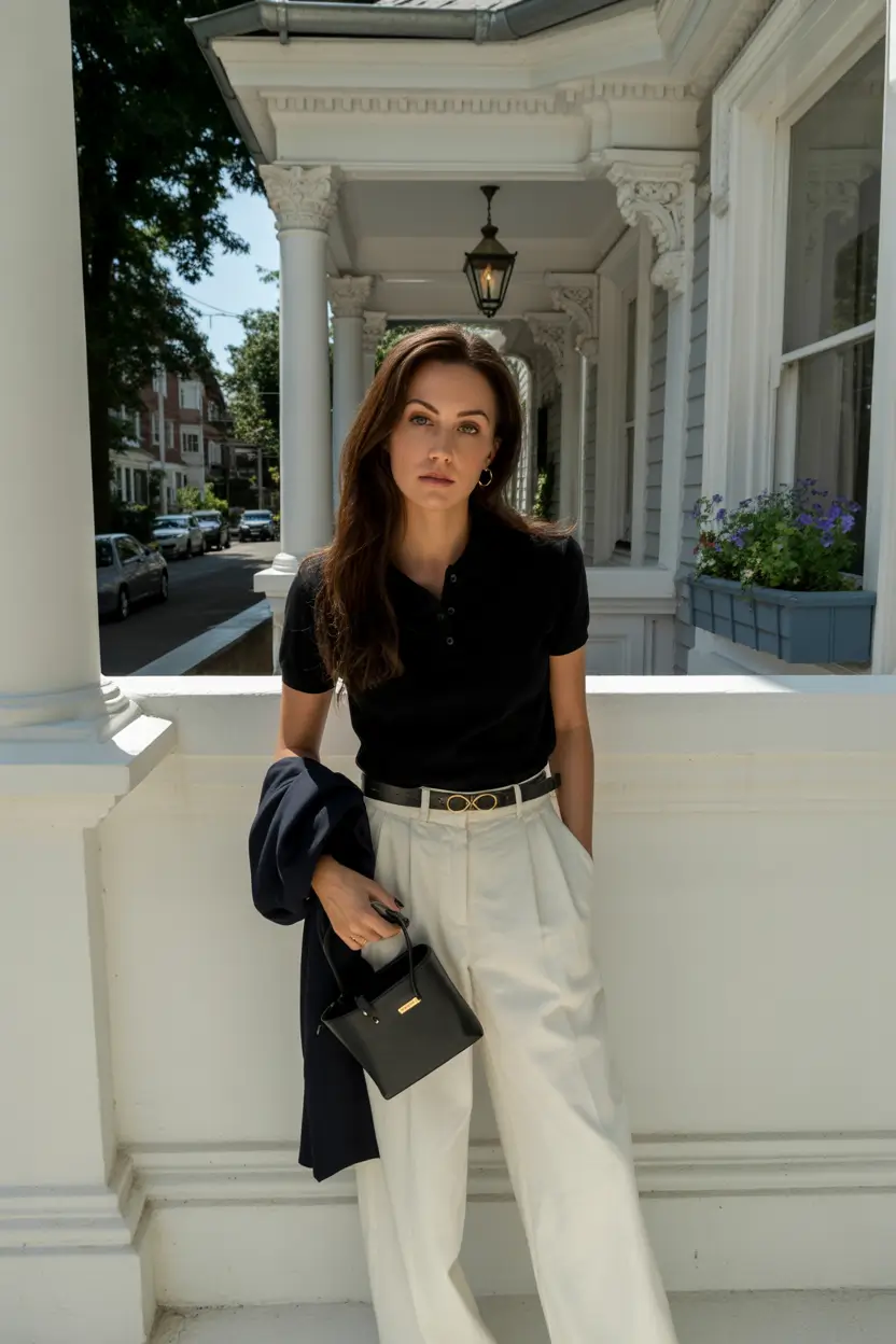 summer to fall transition outfits Minimalist Ease With Retro Polish