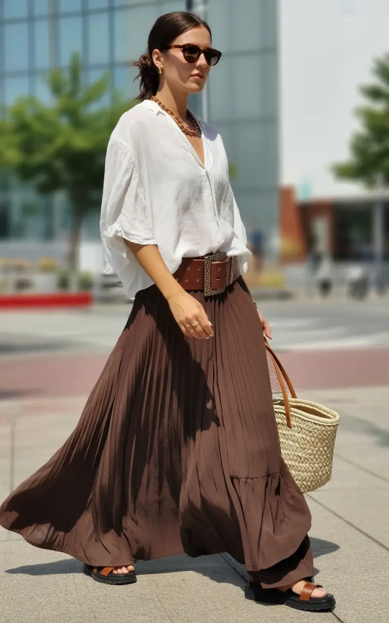 summer to fall transition outfits Boho Luxe in Earthy Tones