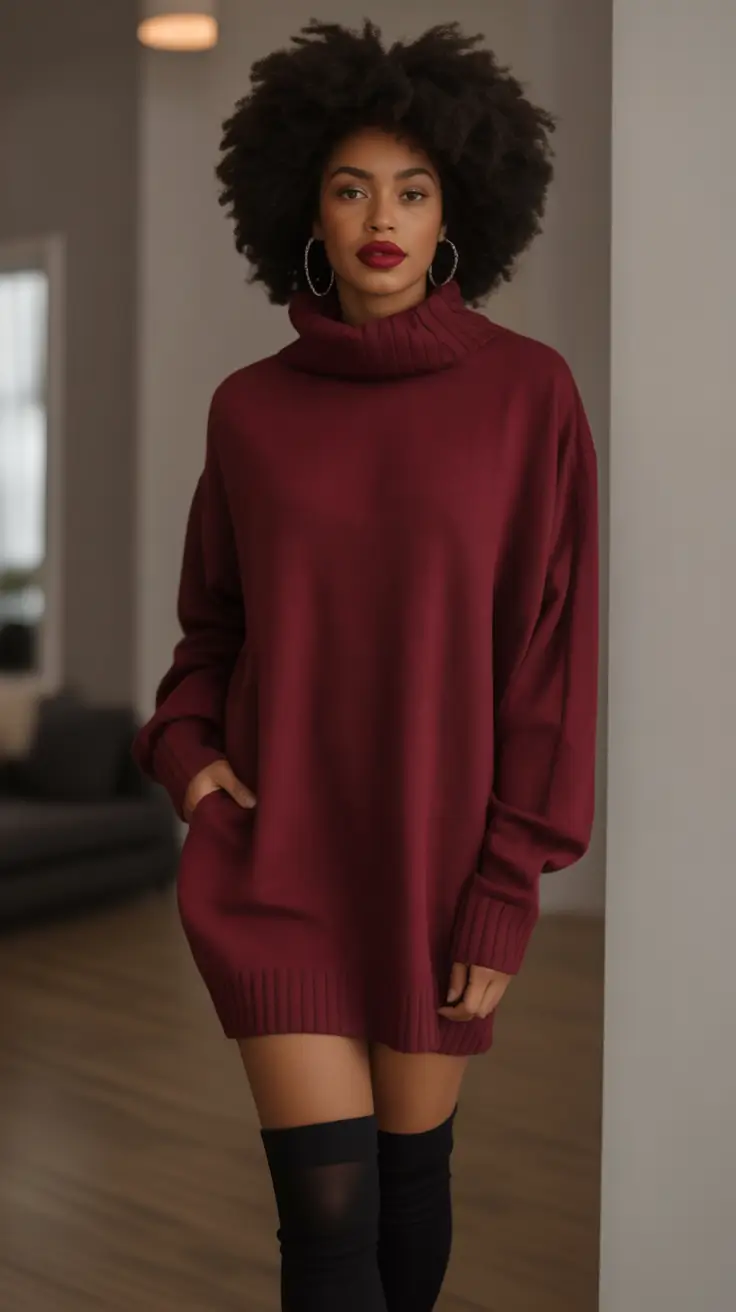 What to Wear on Your Fall 2025 Birthday+Cozy Wine and Knit Chic