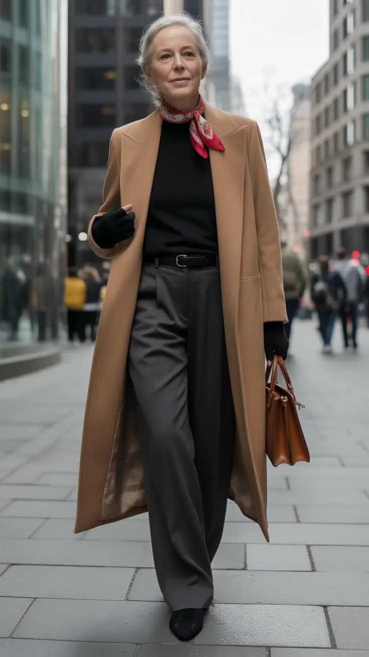fall-outfits-for-women-over-50-Iconic-Camel-and-Crisp-Contrast