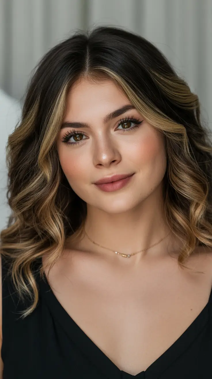 Fall brown hair color Toffee Twist Barrel Curls