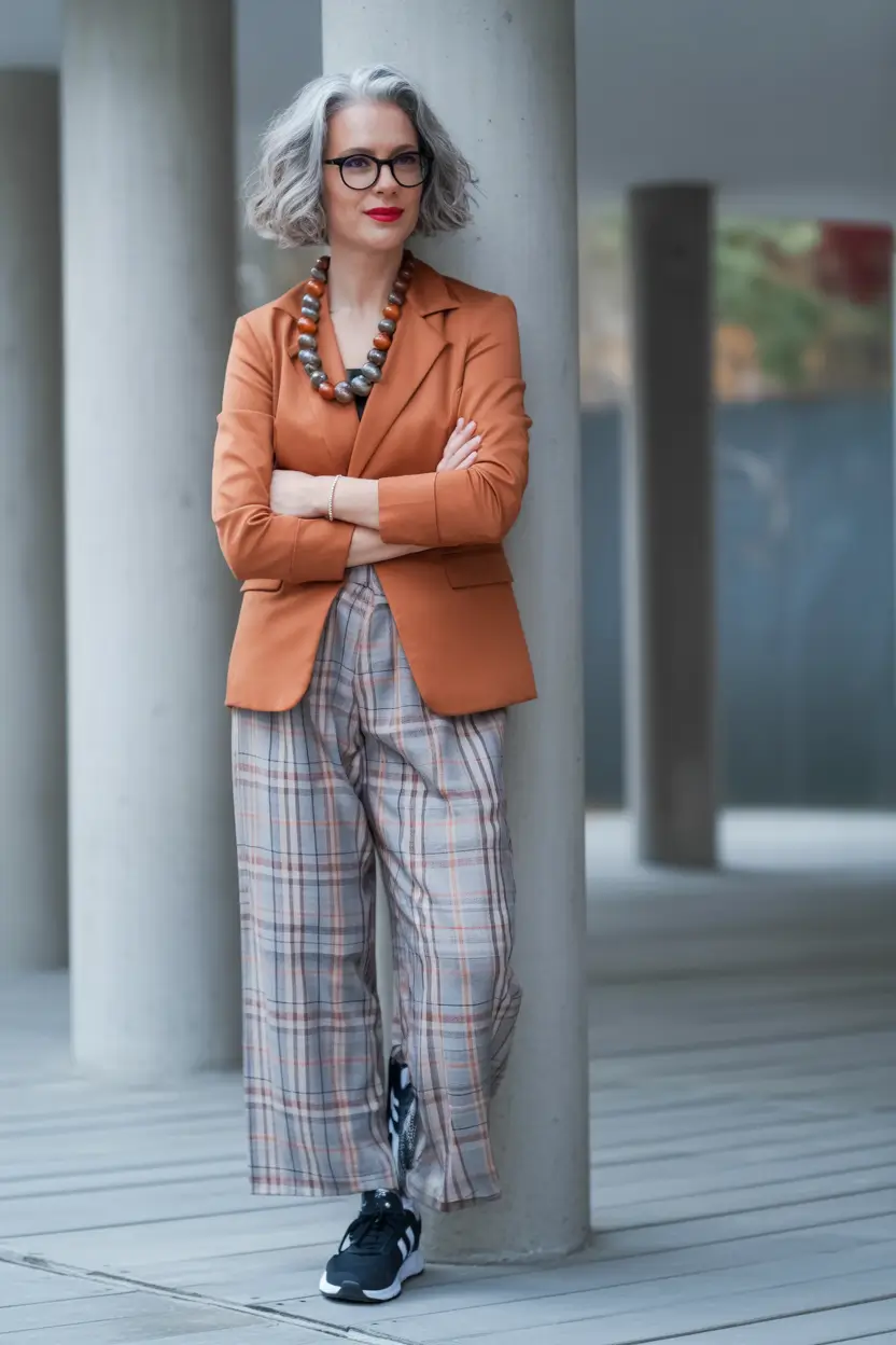 cute fall outfits for women over 60+Earthy Power Dressing with a Sporty Twist