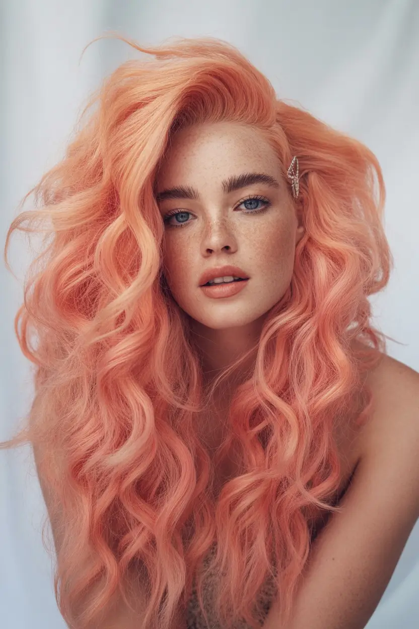 August hair color Peach Whip Dream