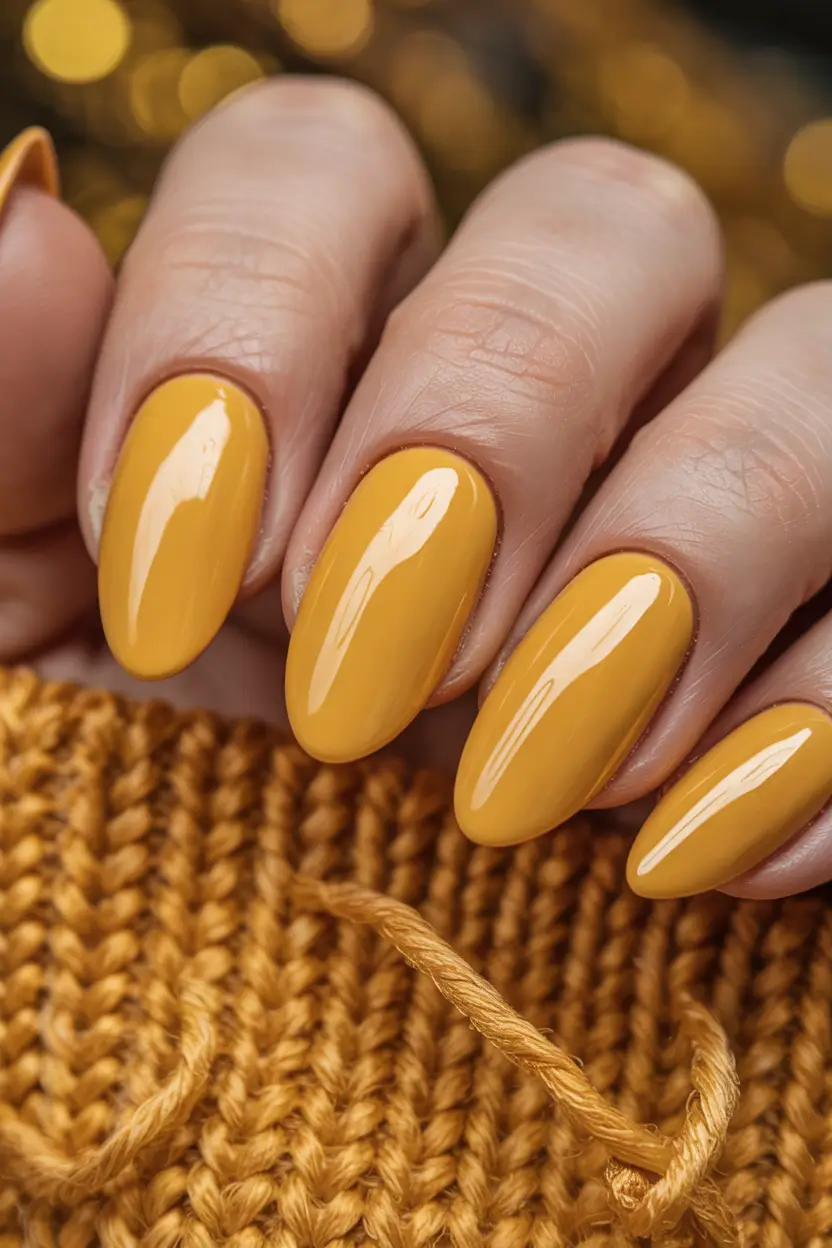August nails color Buttered Ocher Pop