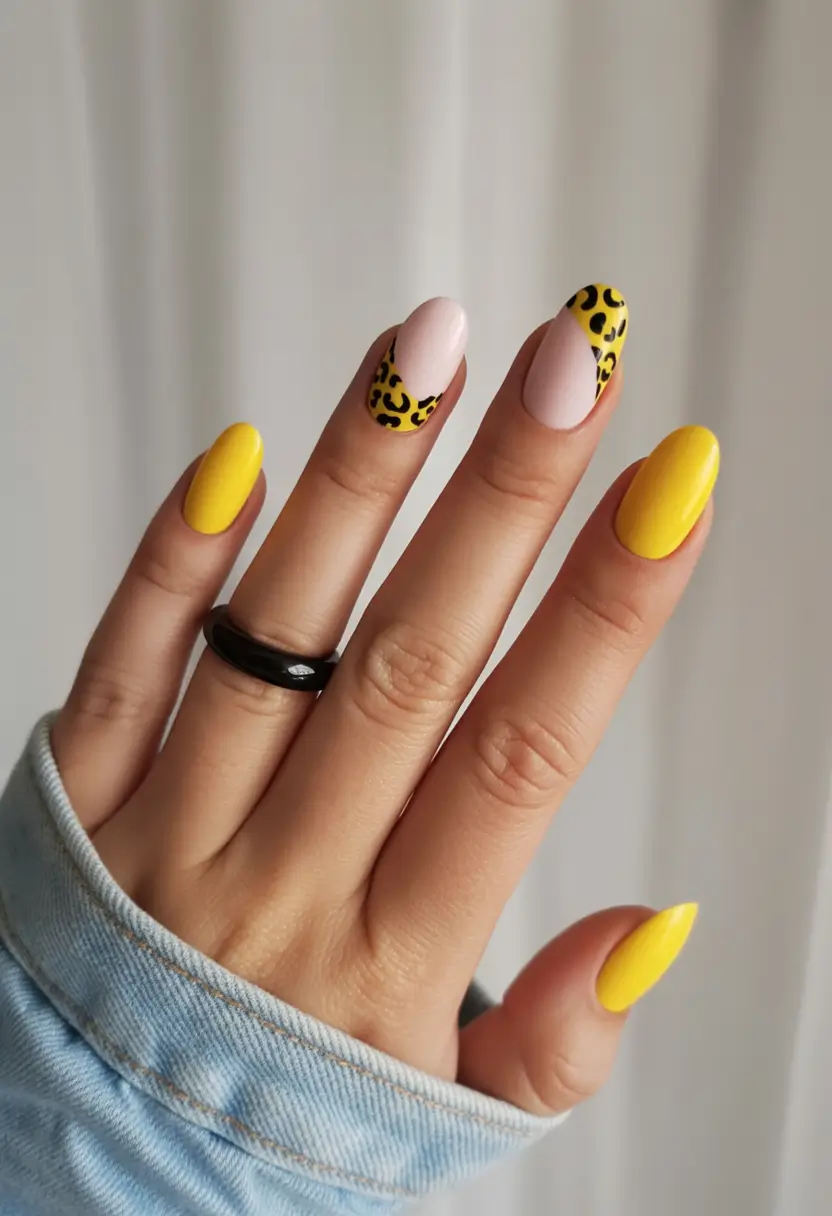 August nails color Sunshine Meets Wild Side