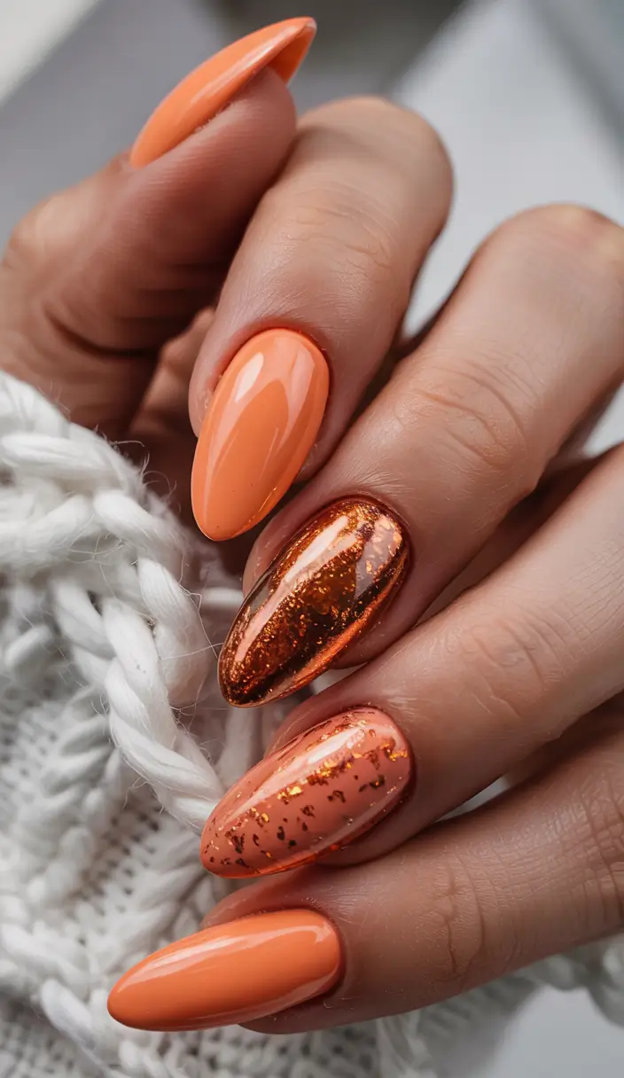 August nails color Molten Citrus Crush