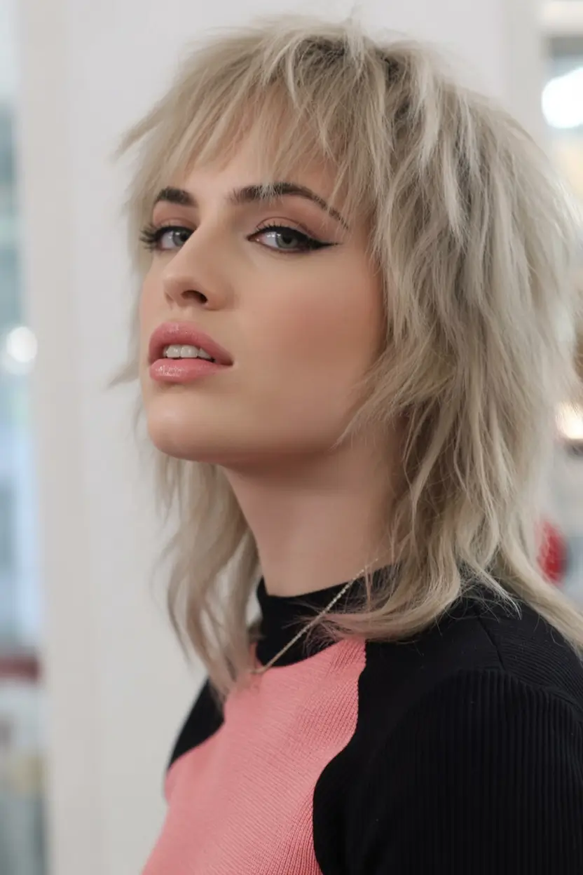 Fall Hair Colors for Cool Skin Tones Feathered Icy Shag with Grown-In Layers