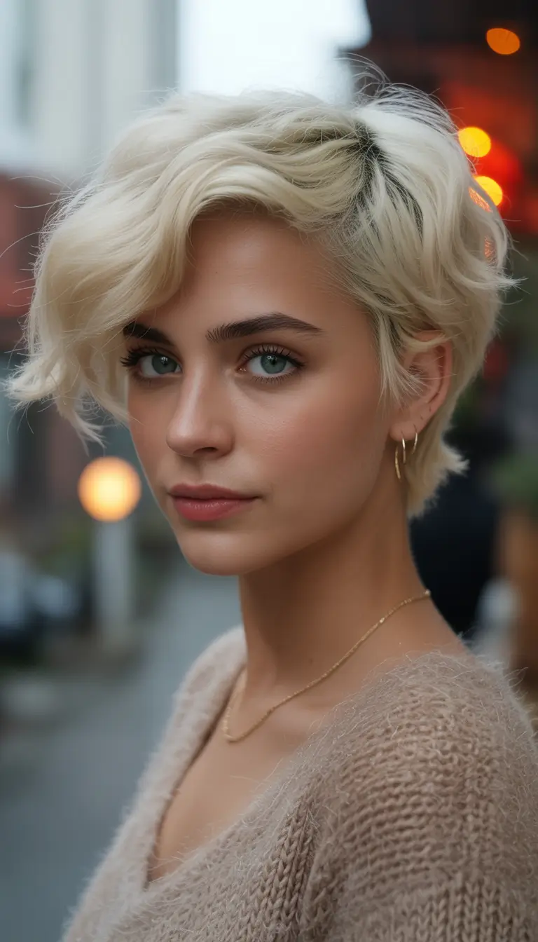 Fall haircut Layered Tousle Cut with Side-Swept Body