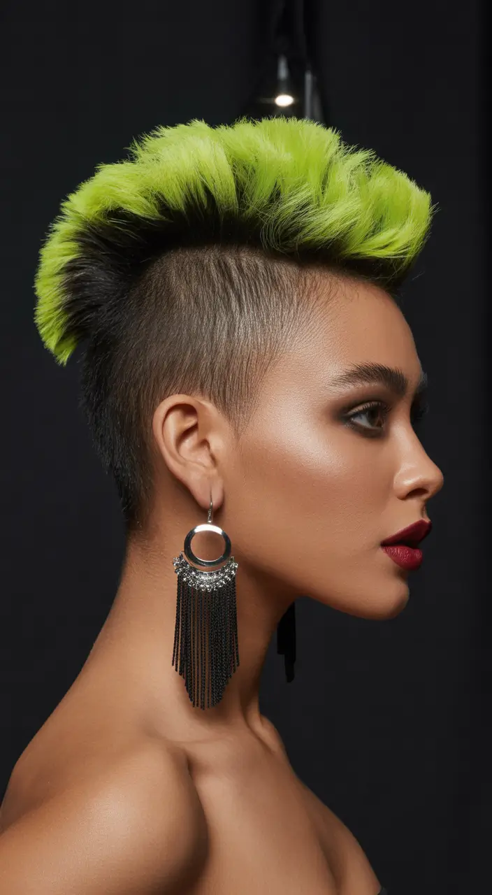 Fall haircut Neon Punk Hawk