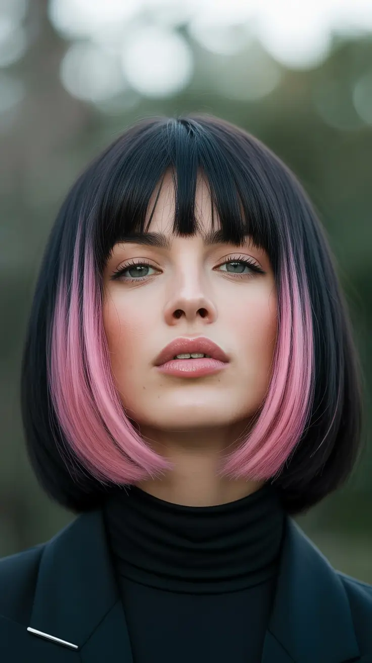 Fall haircut Pop-Dipped French Bob