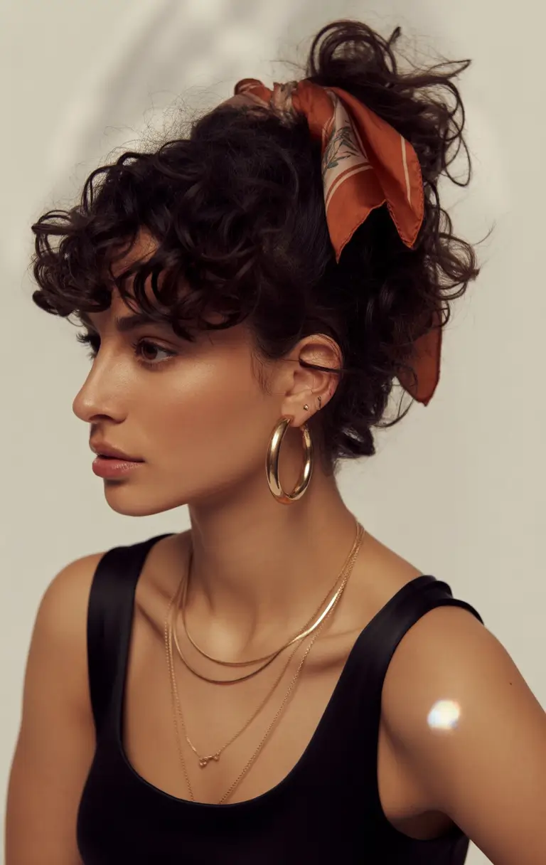 easy fall hairstyles Retro Ribbon Curls Meet Parisian Cool