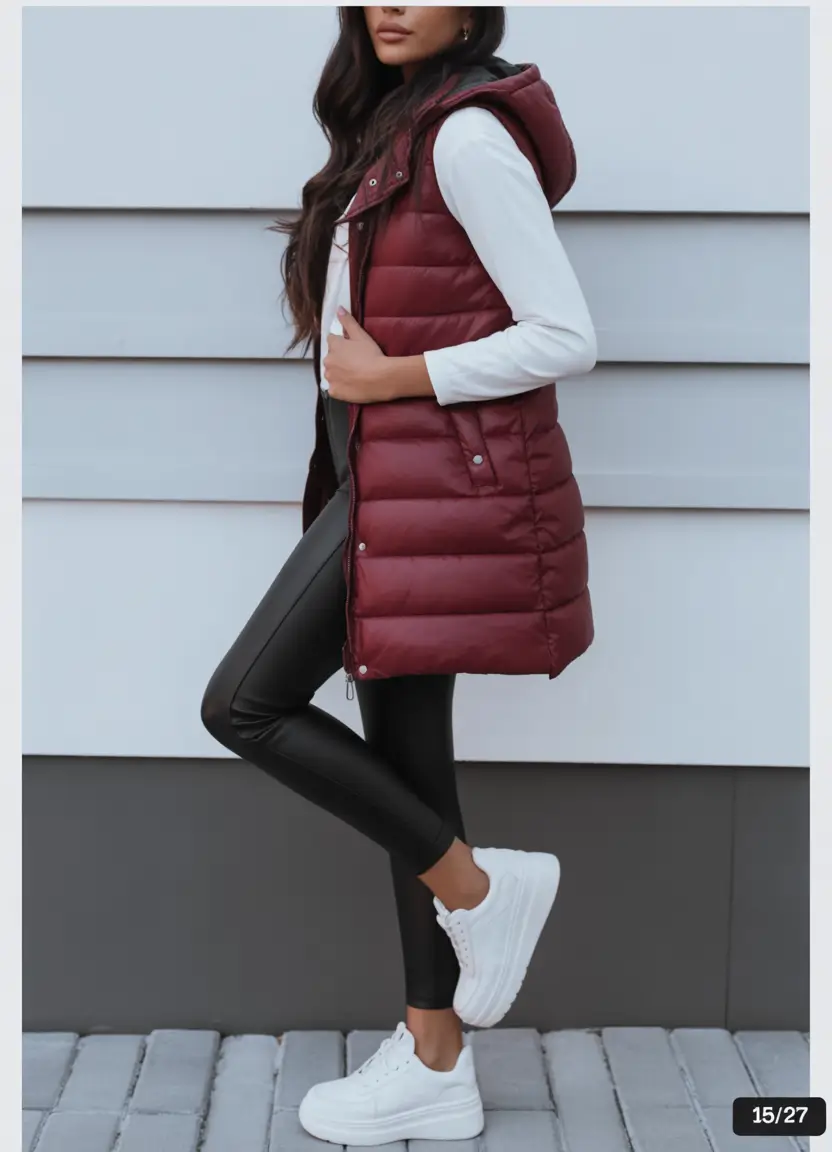 simple casual fall outfits Sporty Chic in Wine Red Layers