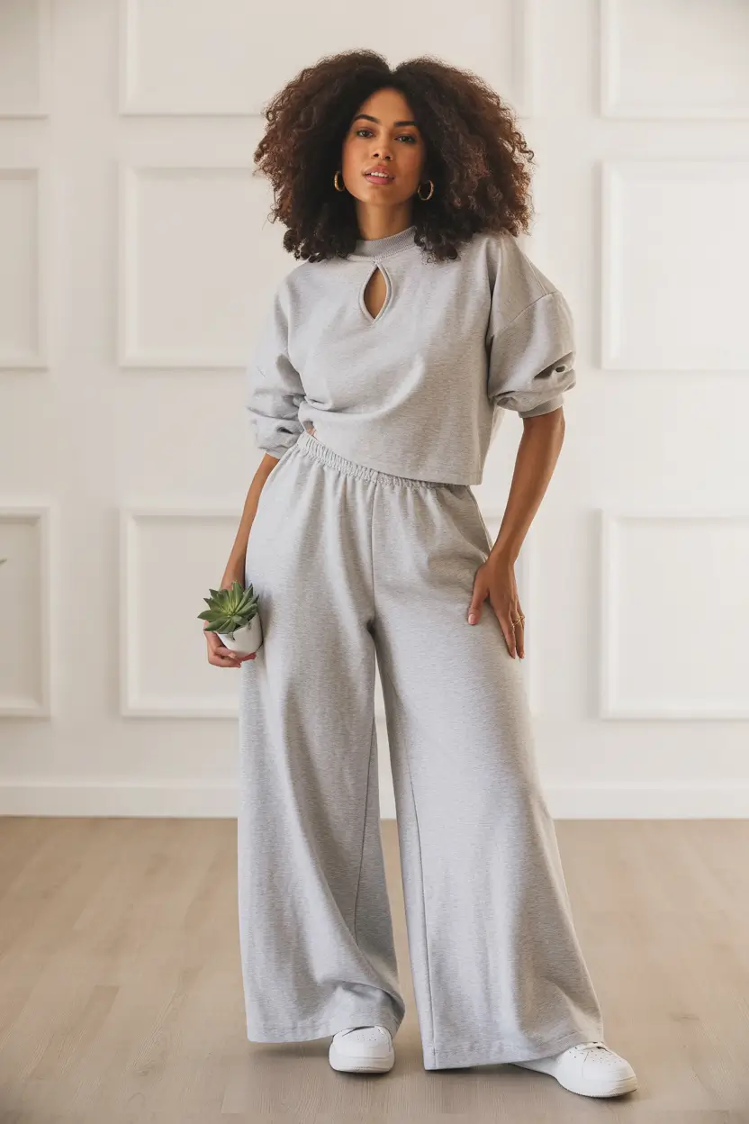 simple casual fall outfits Monochrome Lounge Goddess
