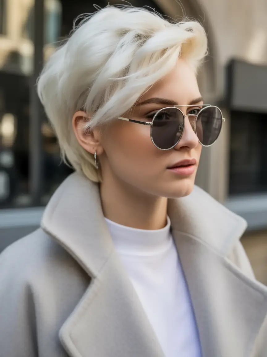 Fall hair color and hairstyles for women over 50 Sculpted Icy Blonde With Luxurious Volume