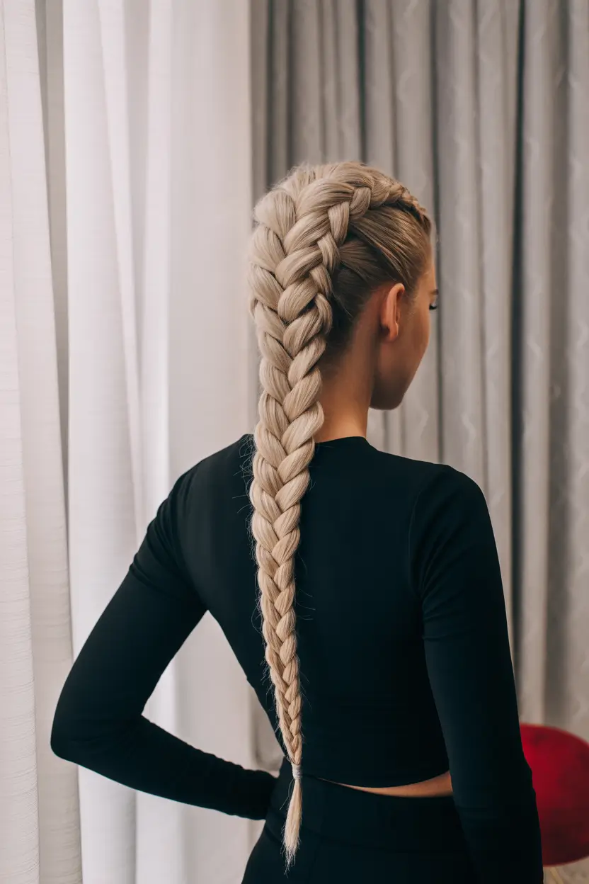fall hairstyles and colors Blonde Warrior Braids