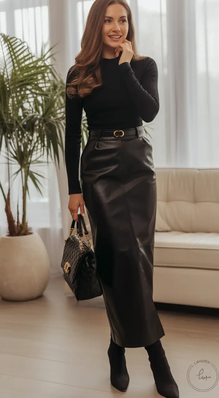 fall business casual outfits for men+Black-On-Black Texture Play