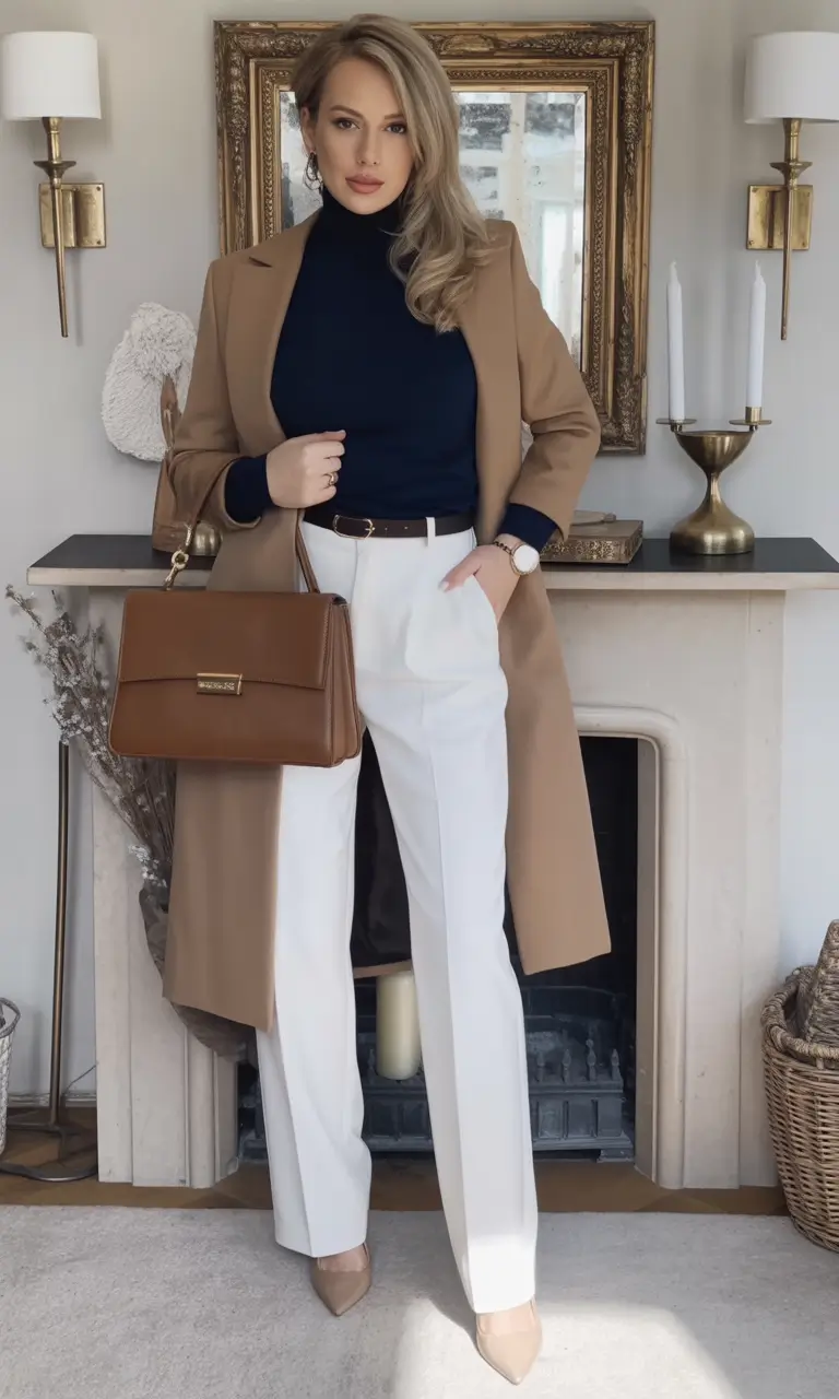 fall business casual outfits for men+Fall Neutrals With Sharp Accents