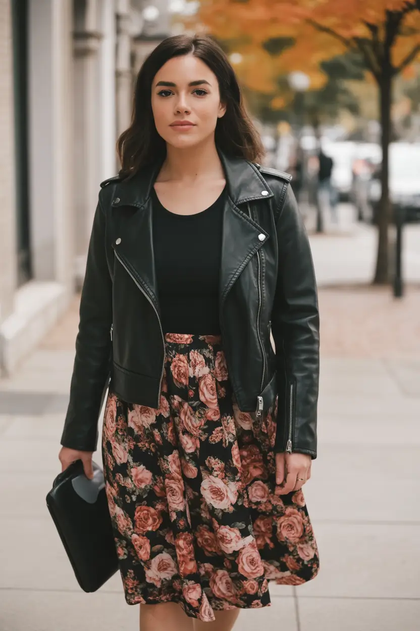 mom-outfits-for-fall-Floral Rebel A Soft Edge for Crisp Days