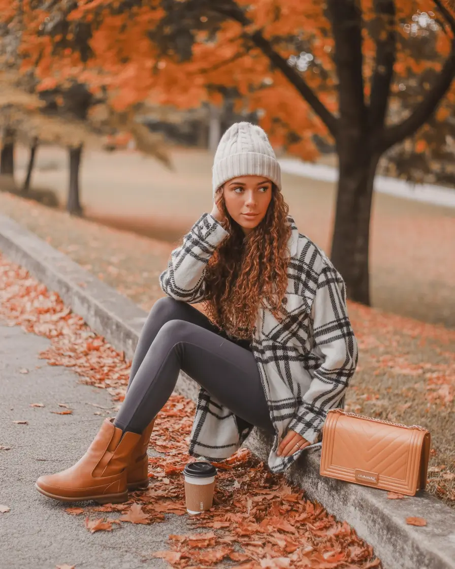 mom-outfits-for-fall-Classic Cozy Meets Pumpkin Patch Chic
