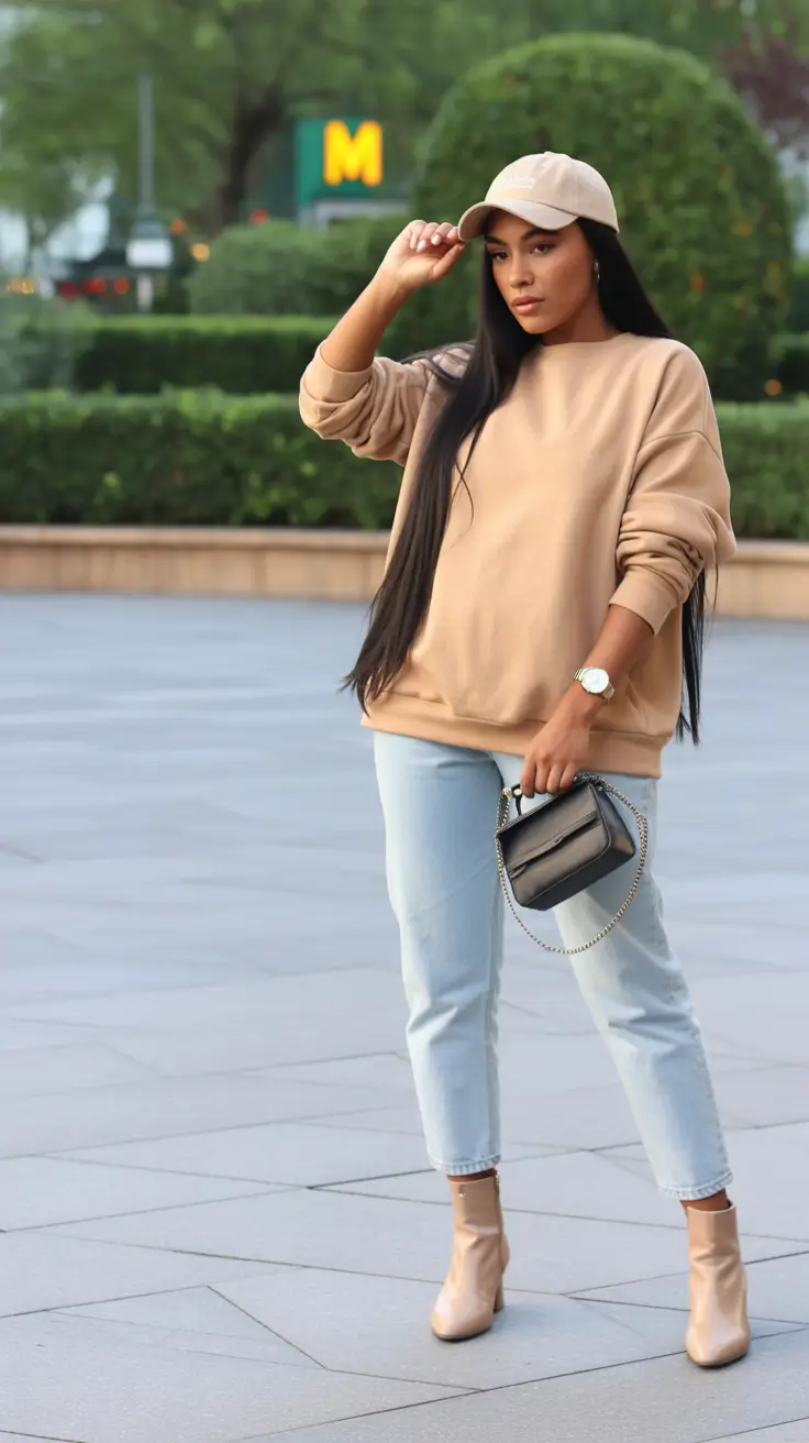 fall fashion outfits Soft Streetwear in Sandy Tones