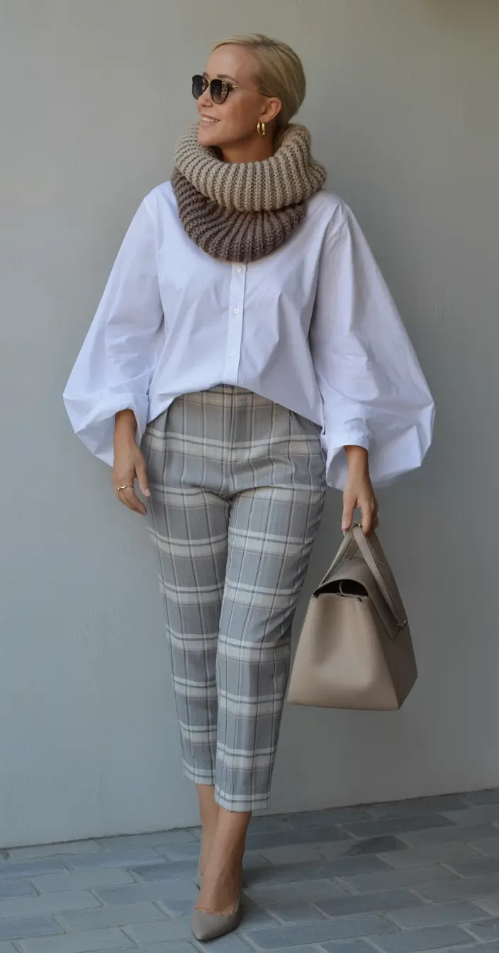 fall fashion trends for women 2025+Textural Neutrals with Statement Silhouettes