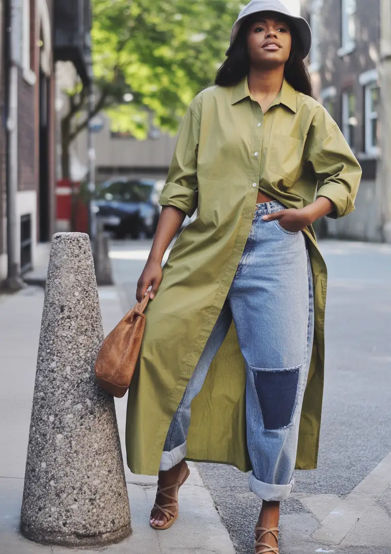 fall outfits for black women+Patchwork Cool and Oversized Drama