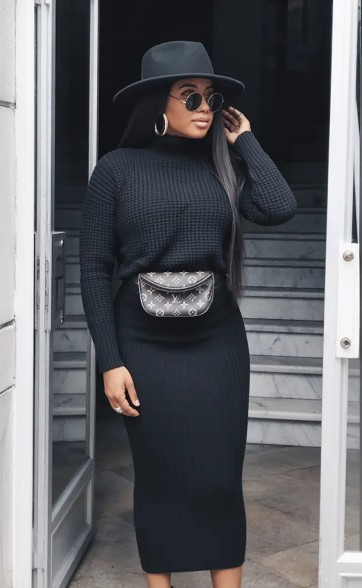 fall outfits for black women+Sleek Knits and Quiet Confidence