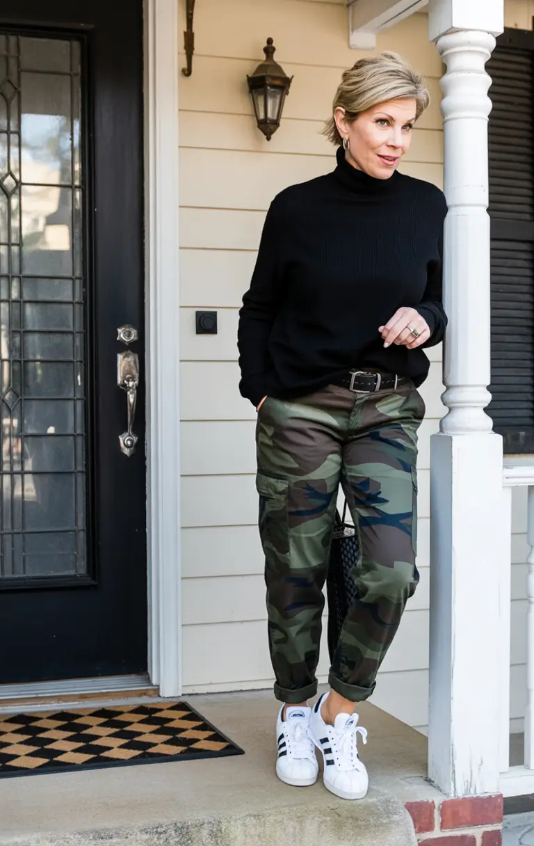 everyday fall outfits Polished Camo for Any Age