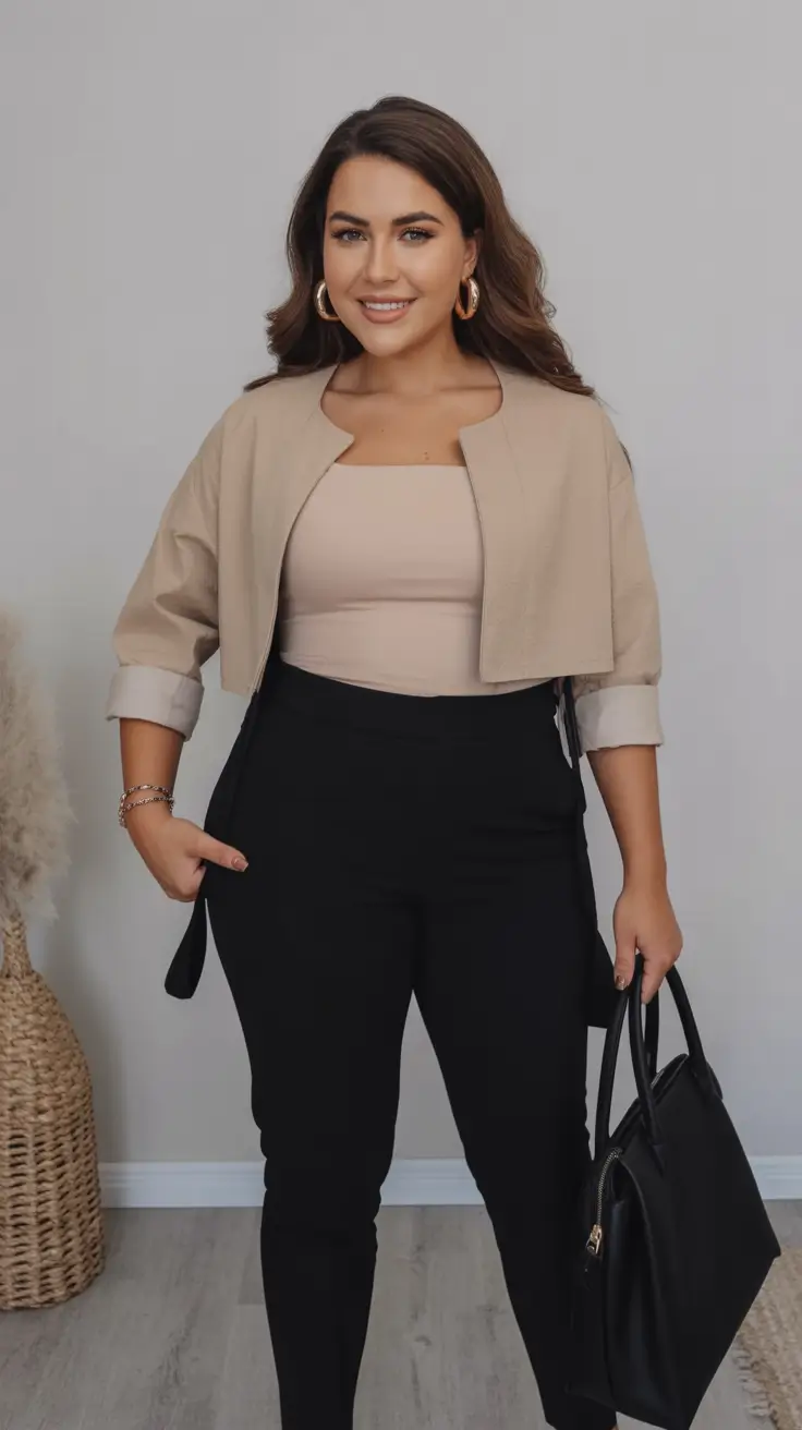 everyday fall outfits Soft Tailoring for a Curvy Frame