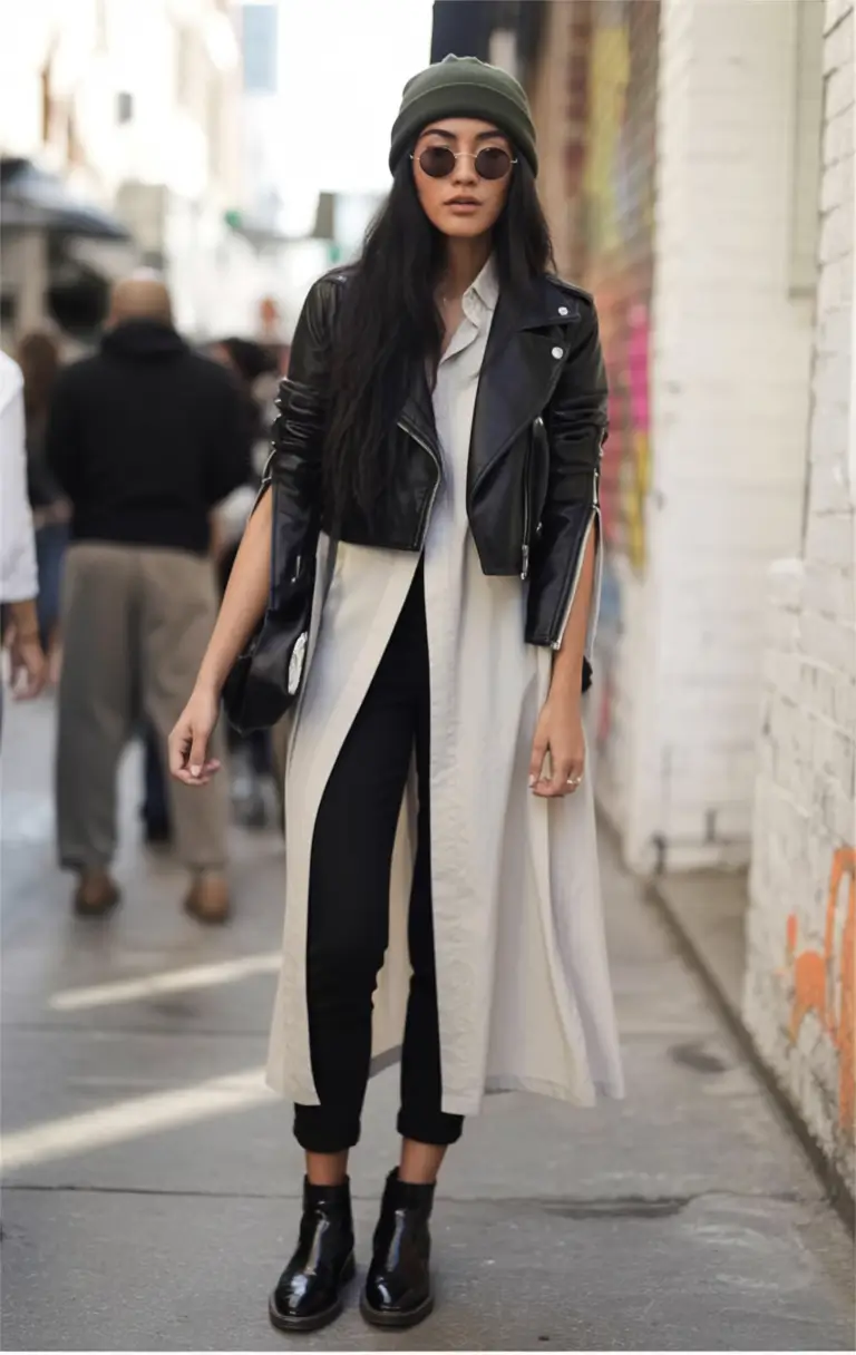 everyday fall outfits Grunge-Luxe Layering Done Right