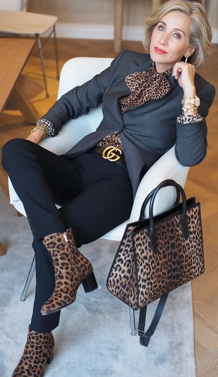fall outfits with boots 2025 Executive Bold With Fierce Prints