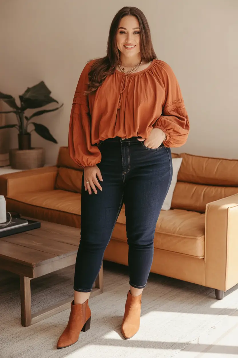 fall outfits with boots 2025 Warm Earthy Tones for Everyday Ease