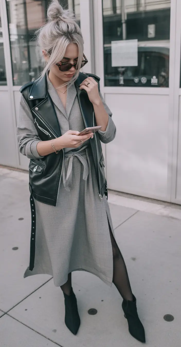 fall transition outfits Tailored Punk for the City Girl