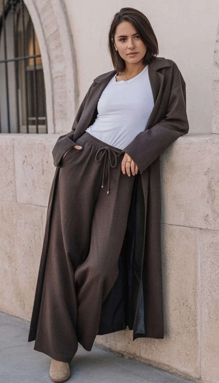 fall transition outfits Slouchy Tailoring with West Coast Ease