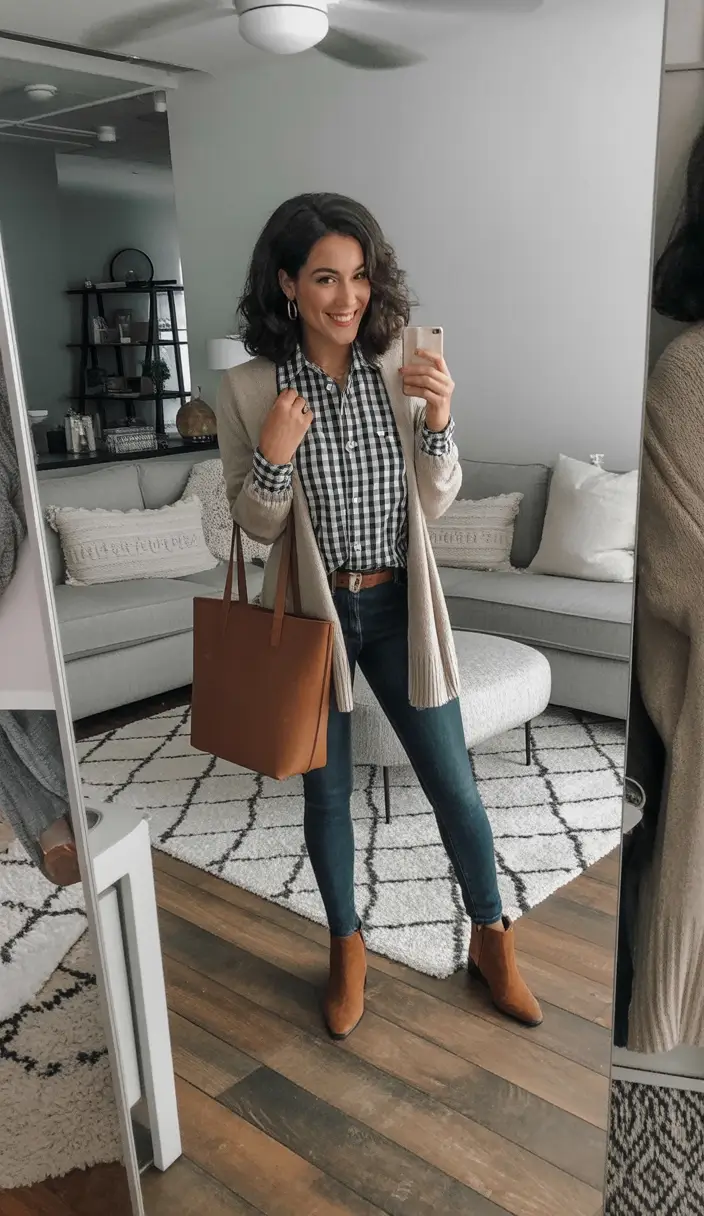 fall transition outfits Smart Casual, but Make It Pumpkin Spice