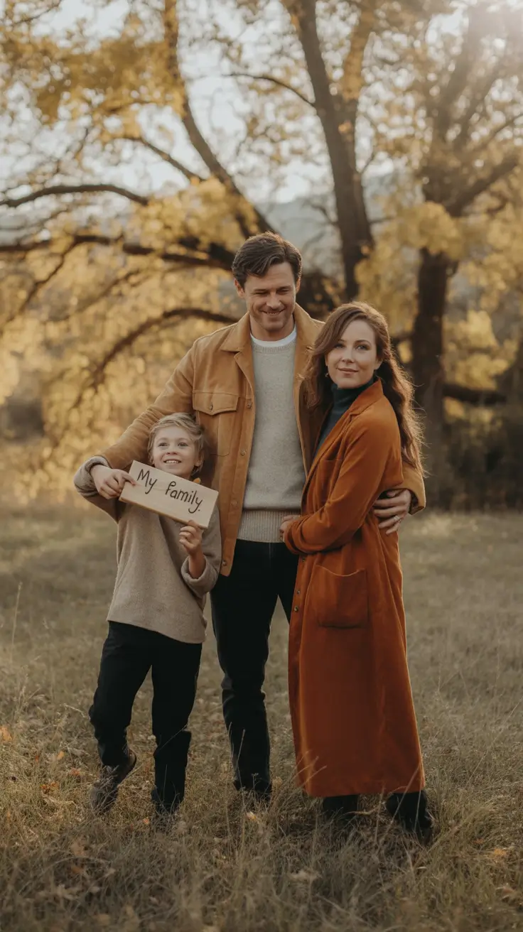 fall family photo outfits Harvest Glow and Natural Layers