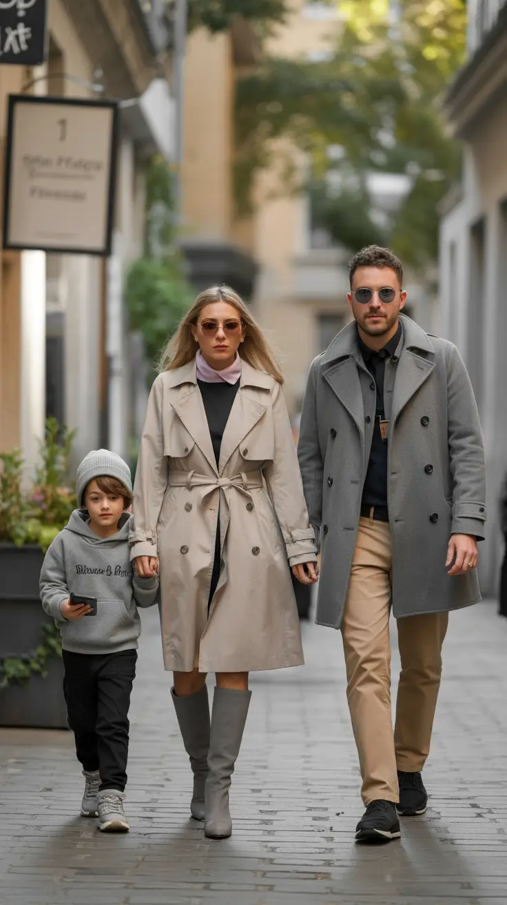 fall family photo outfits Street-Style Neutrals with Euro Energy